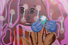 la niña del pajaro verde